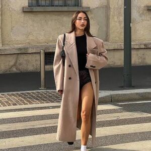 L'Academie Beige Wool Coat
